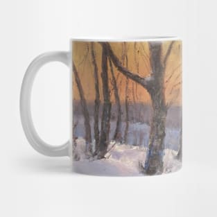 Winter Evening Oil on Canvas Mug